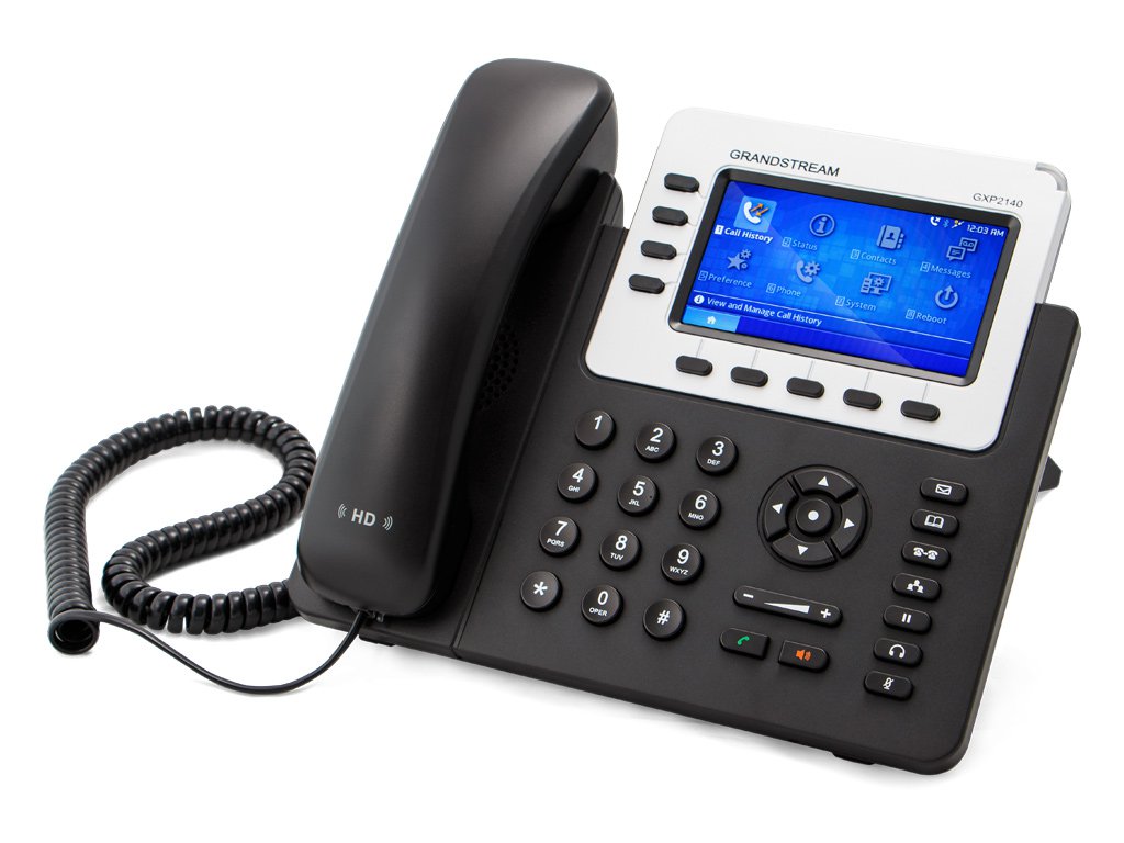 GXP2140, 4 Line HD VoIP IP Gigabit Phone, Bluetooth, PoE, 2.8inch Color LCD GXP2140, 4 Line HD VoIP IP Gigabit Phone, Bluetooth, PoE, 2.8inch Color LCD